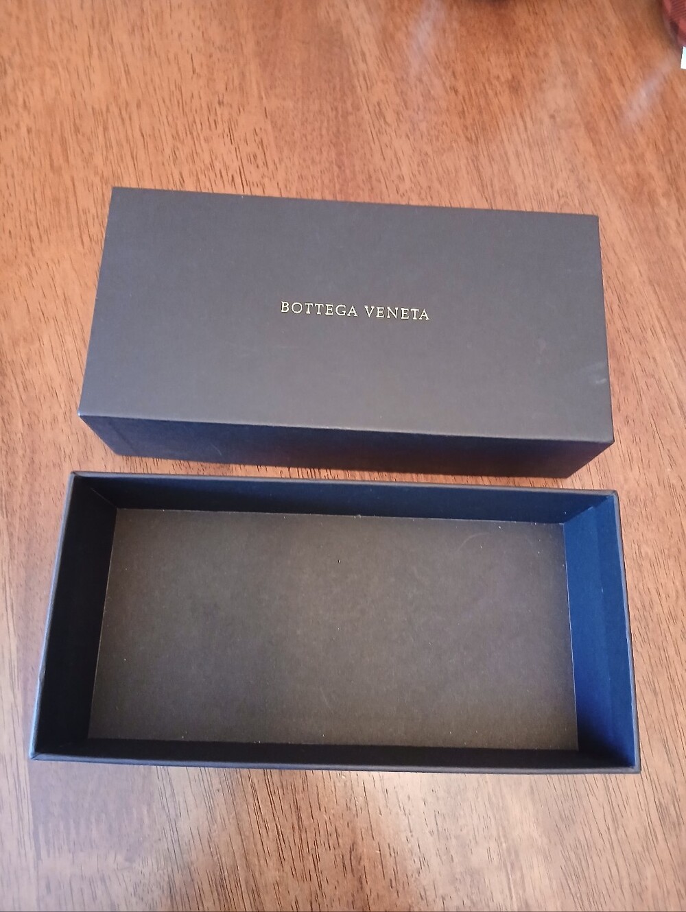 Bottega Veneta EMPTY Black Box with Gold Logo